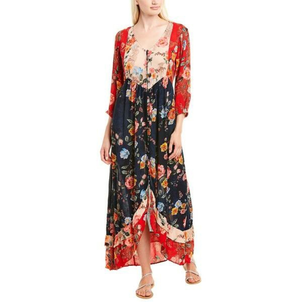 Bila High Low Peasant Dress, Medium.